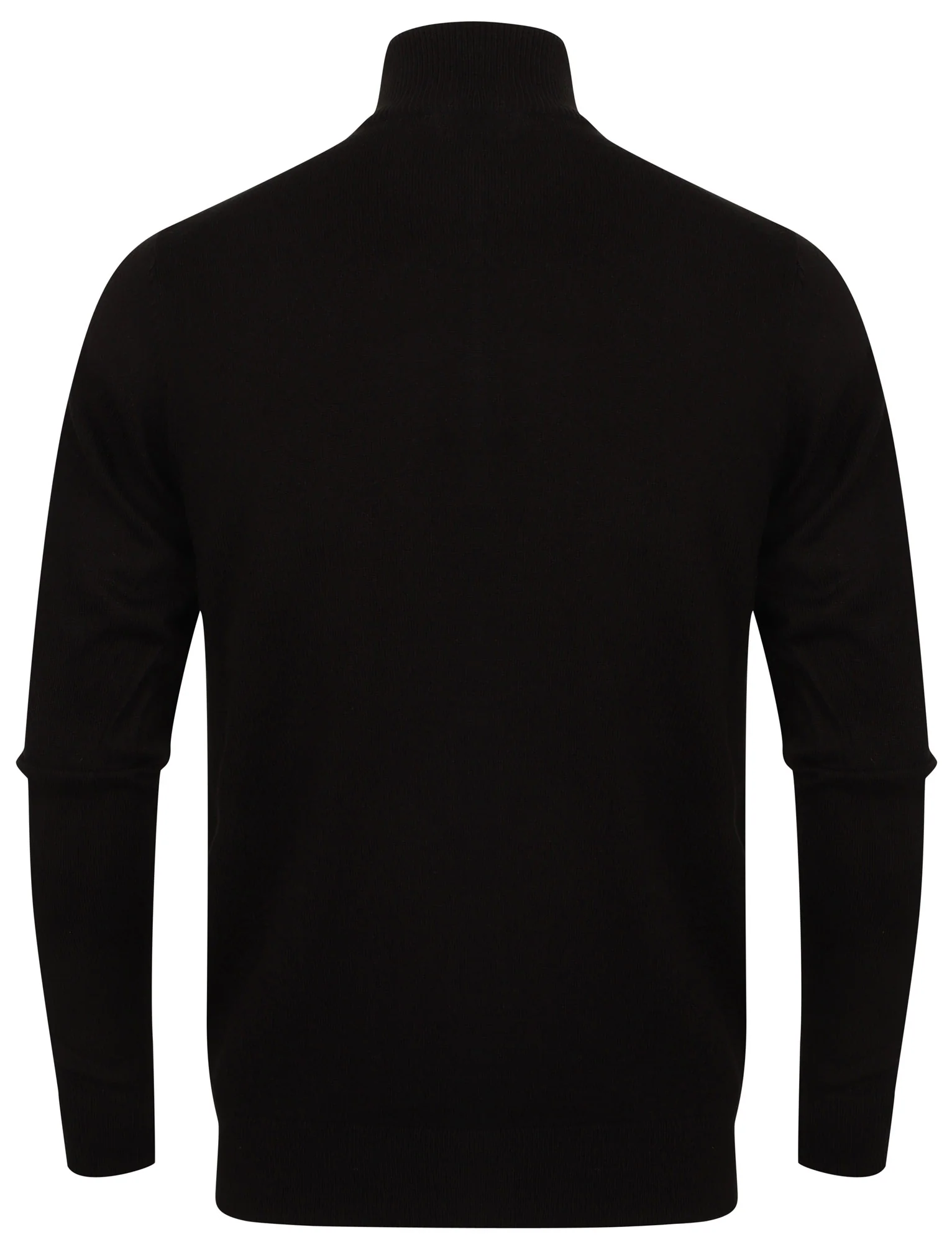 Redwood 2 Half Zip Neck Cashmilon Knit Jumper in Black - Kensington Eastside - Image 5