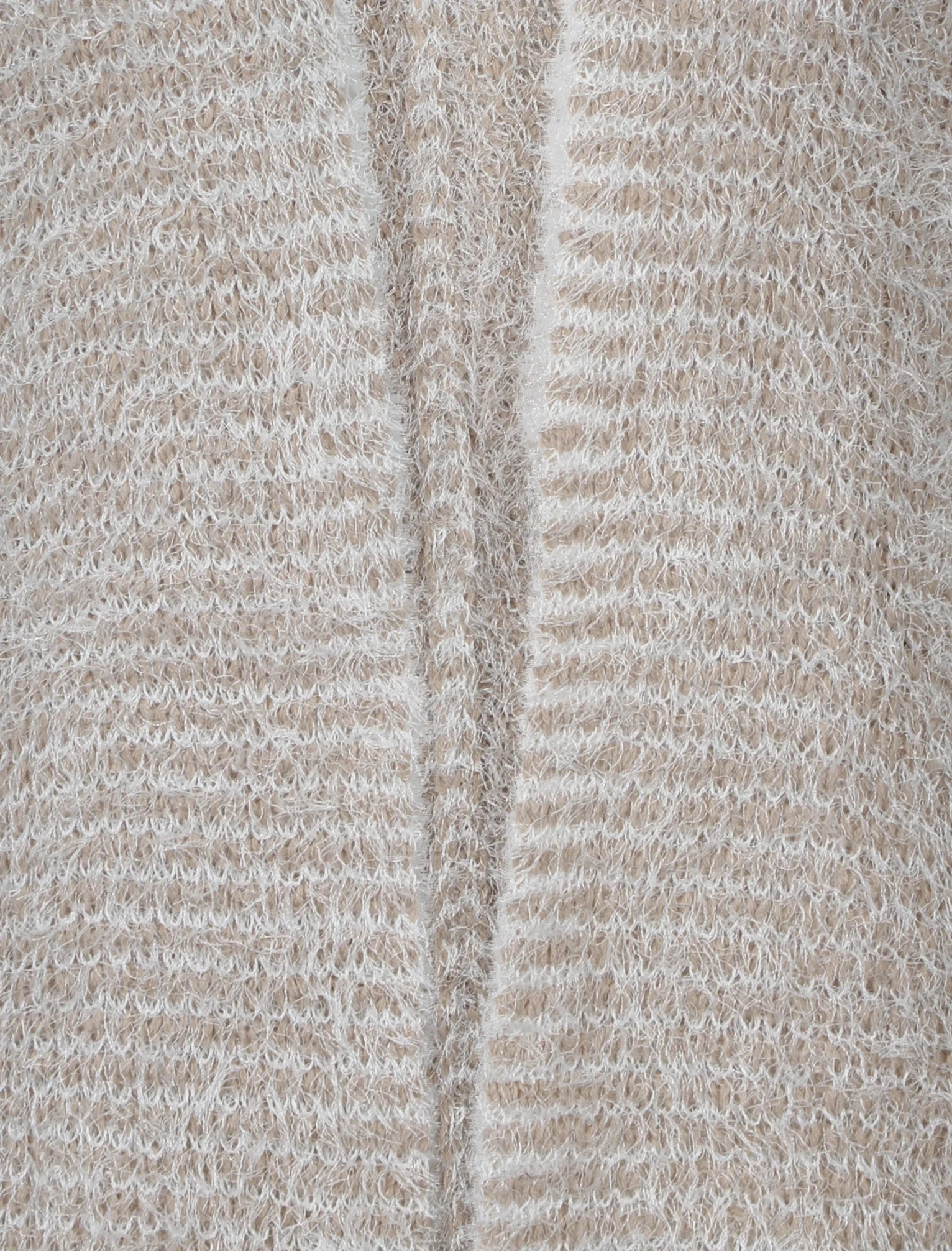 Womens Striped Loose Fit Cardigan in Smoke Beige - Image 3